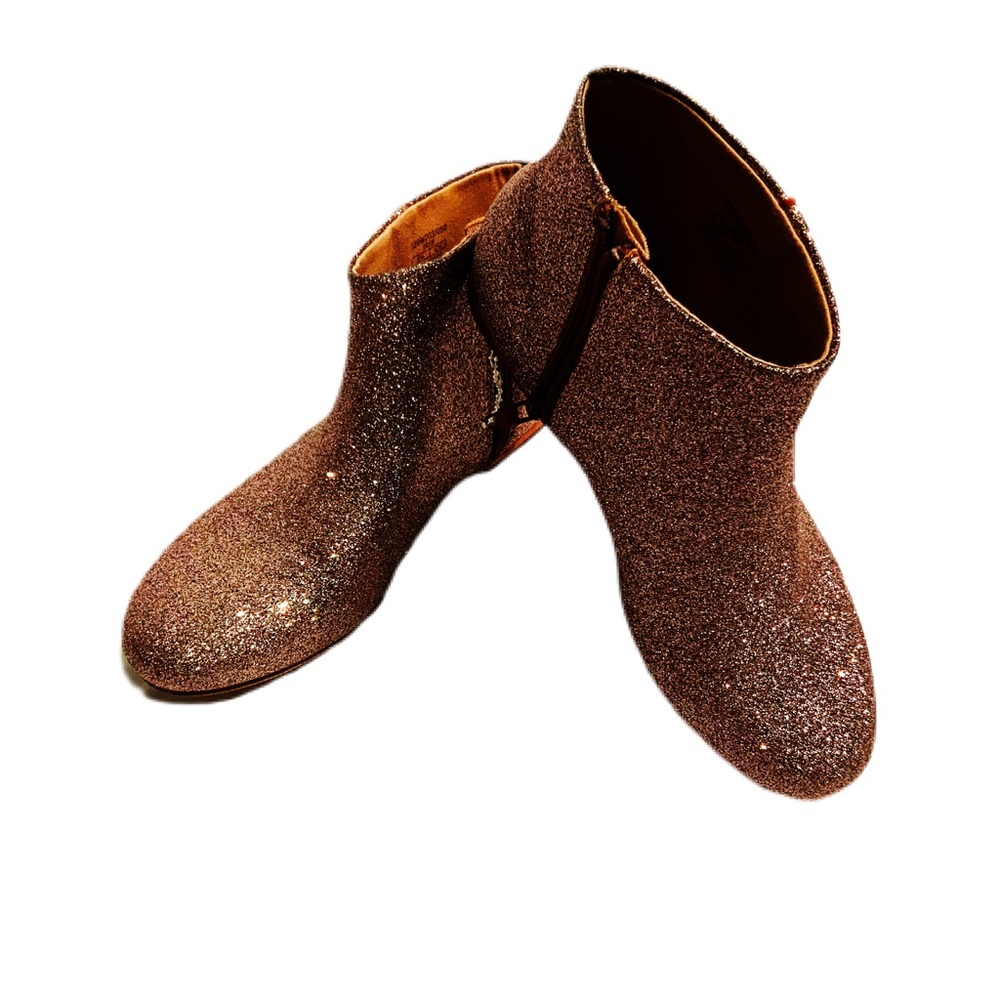 Rose Gold Glitter Boots